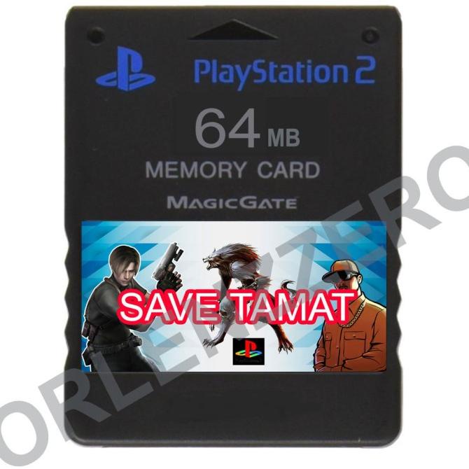 Memory Card MC PS2 save tamat full game 52 game