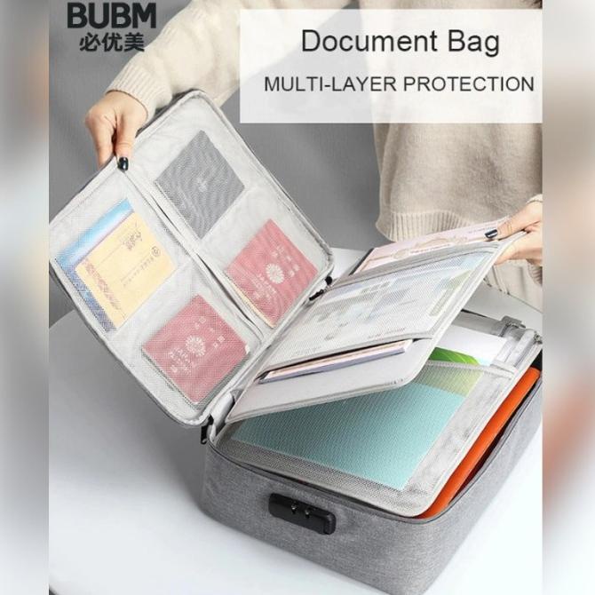 

Triple W Document Organizer Travel Lock Bag Tas Koper Dokumen BUBM