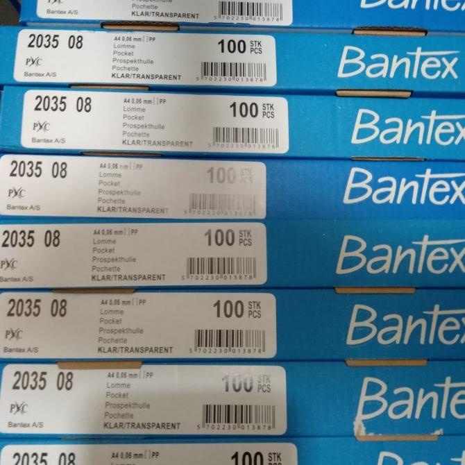 

pp pocket bantex A4 isi 100