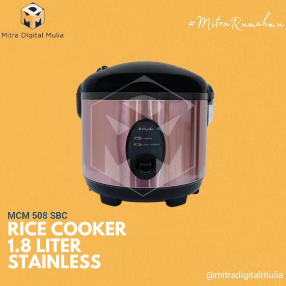 Miyako MCM 508 SBC Rice Cooker 1.8 Liter Stainless