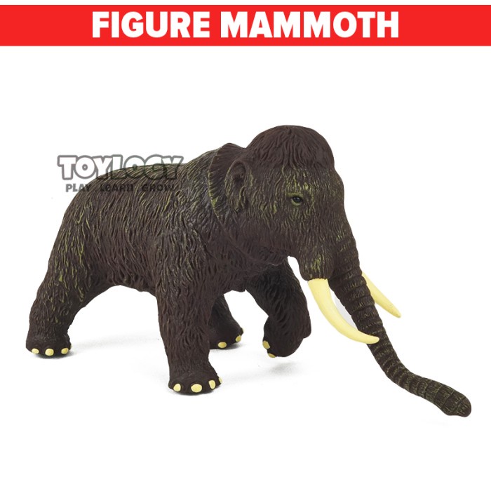 Miniatur Action Figure Binatang Gajah Mammoth Mainan Edukasi Miniatur Hewan