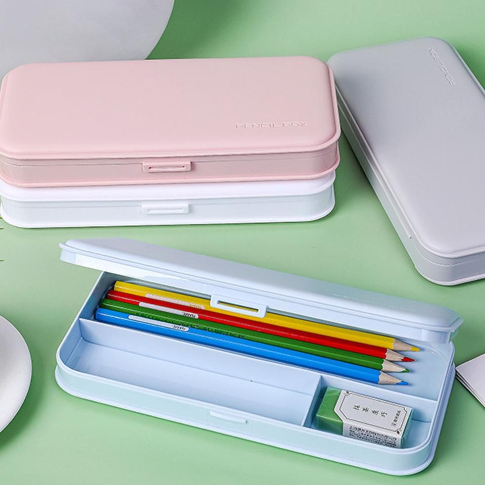 

XIJING2 Kotak Pensil PP Frosted Pelajar INS | Belajar Alat Tulis Penyimpanan Alat Tulis untuk Sekolah