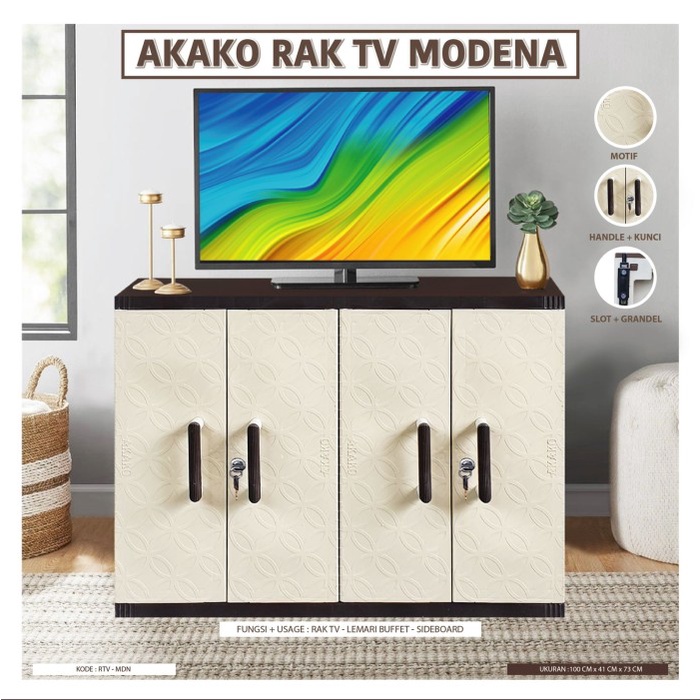 Terlaris Meja Tv Plastik Rak Tv Akako Meja Tv Modern Rak Tv Minimalis Modena