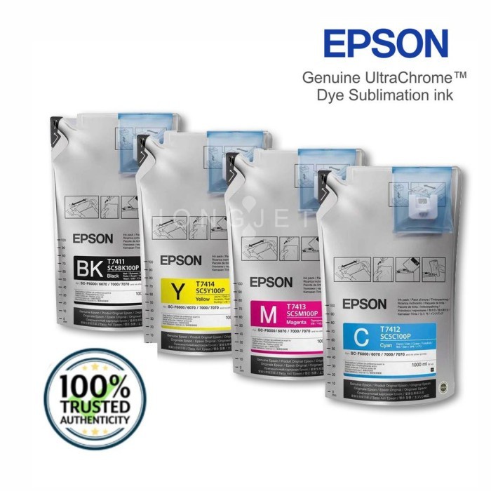 Terlaris Tinta Sublim T741 Original Epson F6270 / F7270 / F9330