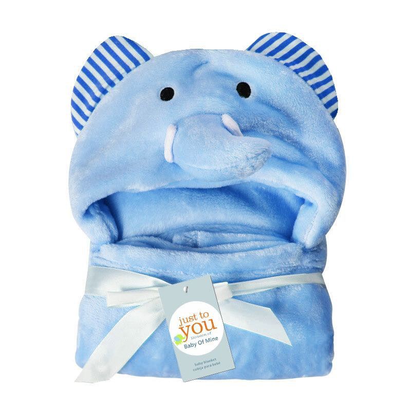 Selimut bayi topi boneka / selimut bayi karakter bahan fleece / baby blanket lembut nyaman