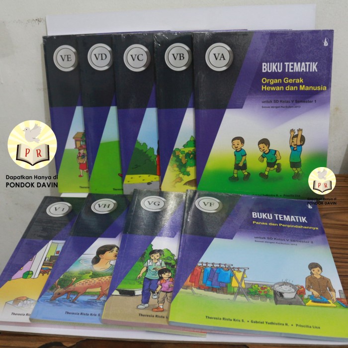 Hot Sale Diskon Paket Buku Tematik Kelas 5 V Satu Tahun Kanisius Terlaris
