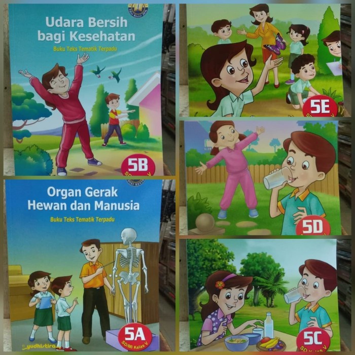Hot Sale Buku Paket Tematik 5A, B, C, D, E Revisi Yudhistira Terbaru