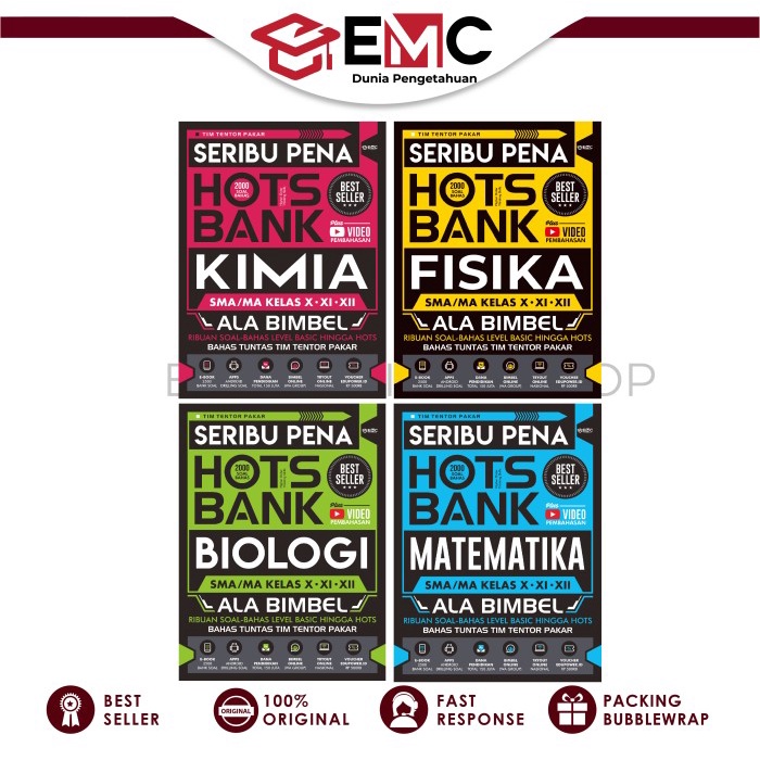 Hot Sale Seribu Pena Hots Bank Matematika, Biologi, Fisika, Kimia -Paket Murah Termurah