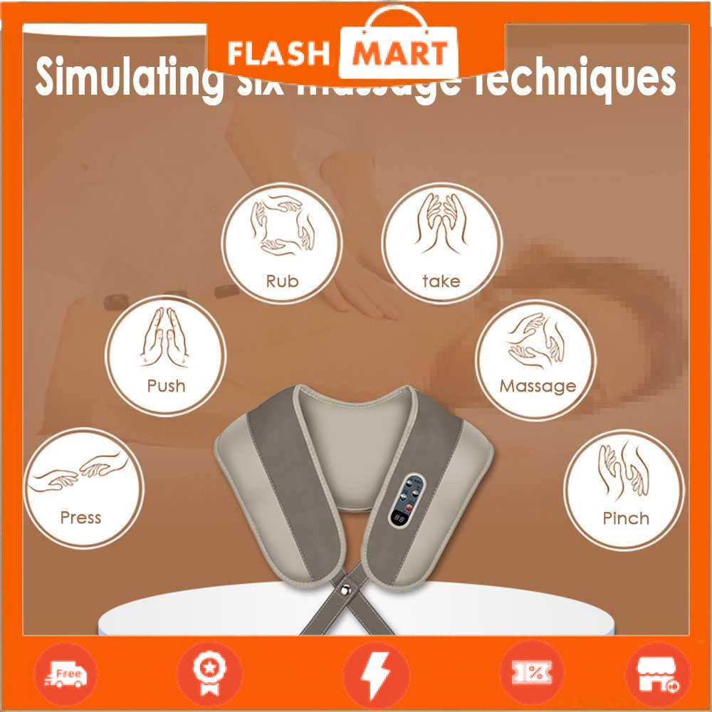 FLASHMART Alat Simulasi Pijat Elektrik Cervical Massage Shawl - QK-701