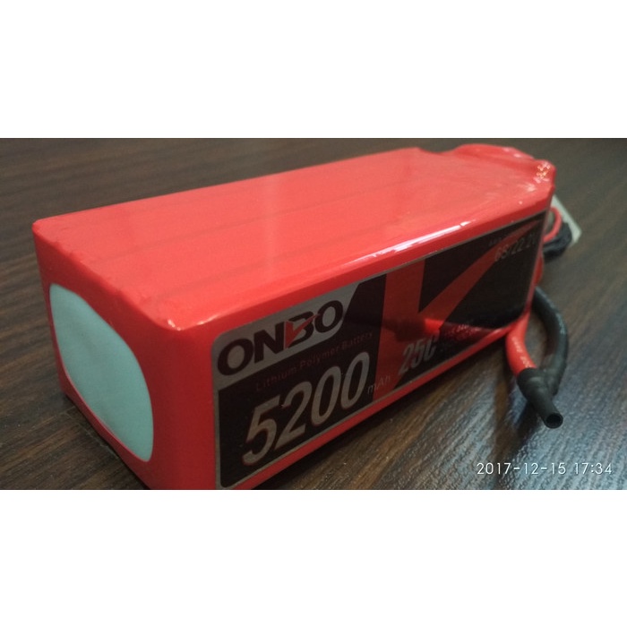 Lipo Battery 6s 22.2v 5200mah 25-50c Onbo Nano Power