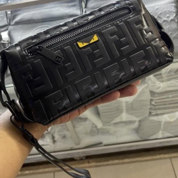 Murah Meriah Clutch fendi model Tabung leather Tas Tangan Card mirror pria/wanita ZQY