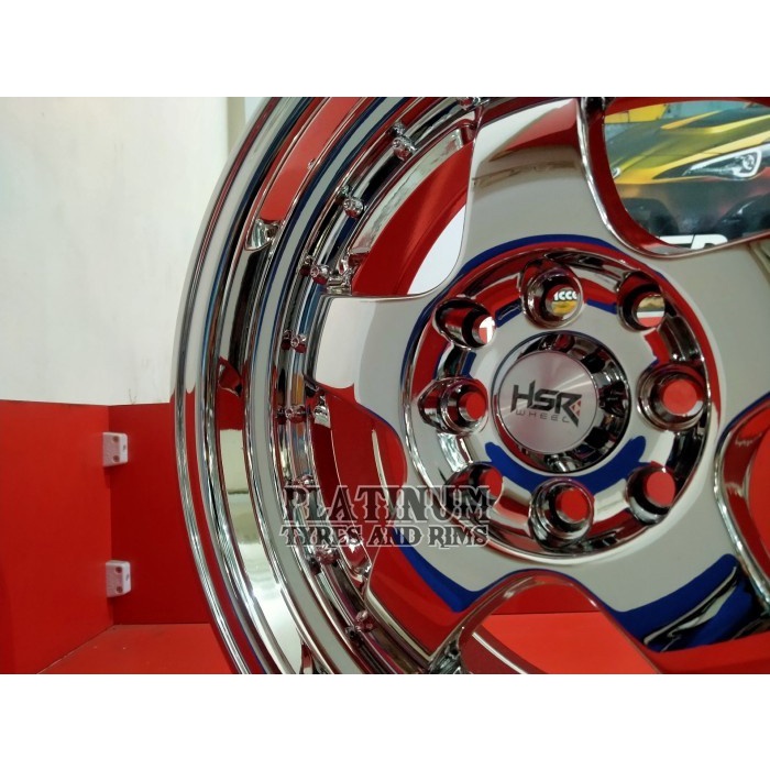 Jual Velg R16 Racing Chrome HSR Brisket Ring 16 Lubang 4 Baru