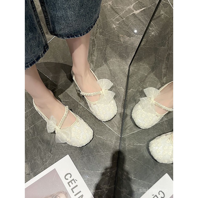 [✅BISA COD] #Sisjuly# Sandal wanita/sepatu jala datar yang dapat bernapas dan sepatu nelayan/sepatu