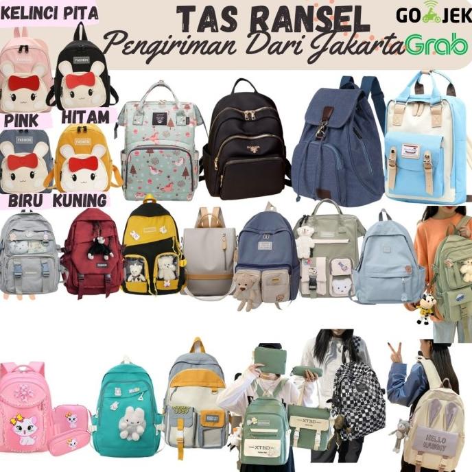 Tas Sekolah Anak Perempuan Tas Ransel Wanita Tas Import SD SMP SMA SMK