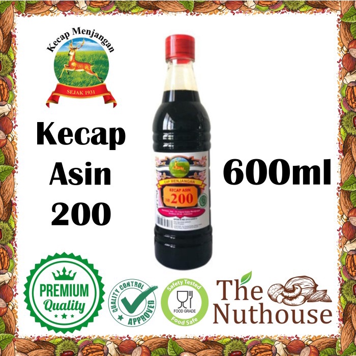 

600ml Kecap Asin Cap Menjangan No. 200