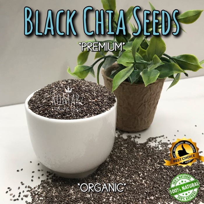 

ORGANIC BLACK CHIA SEEDS PREMIUM 200 gr Organic Chia Seed 200gr