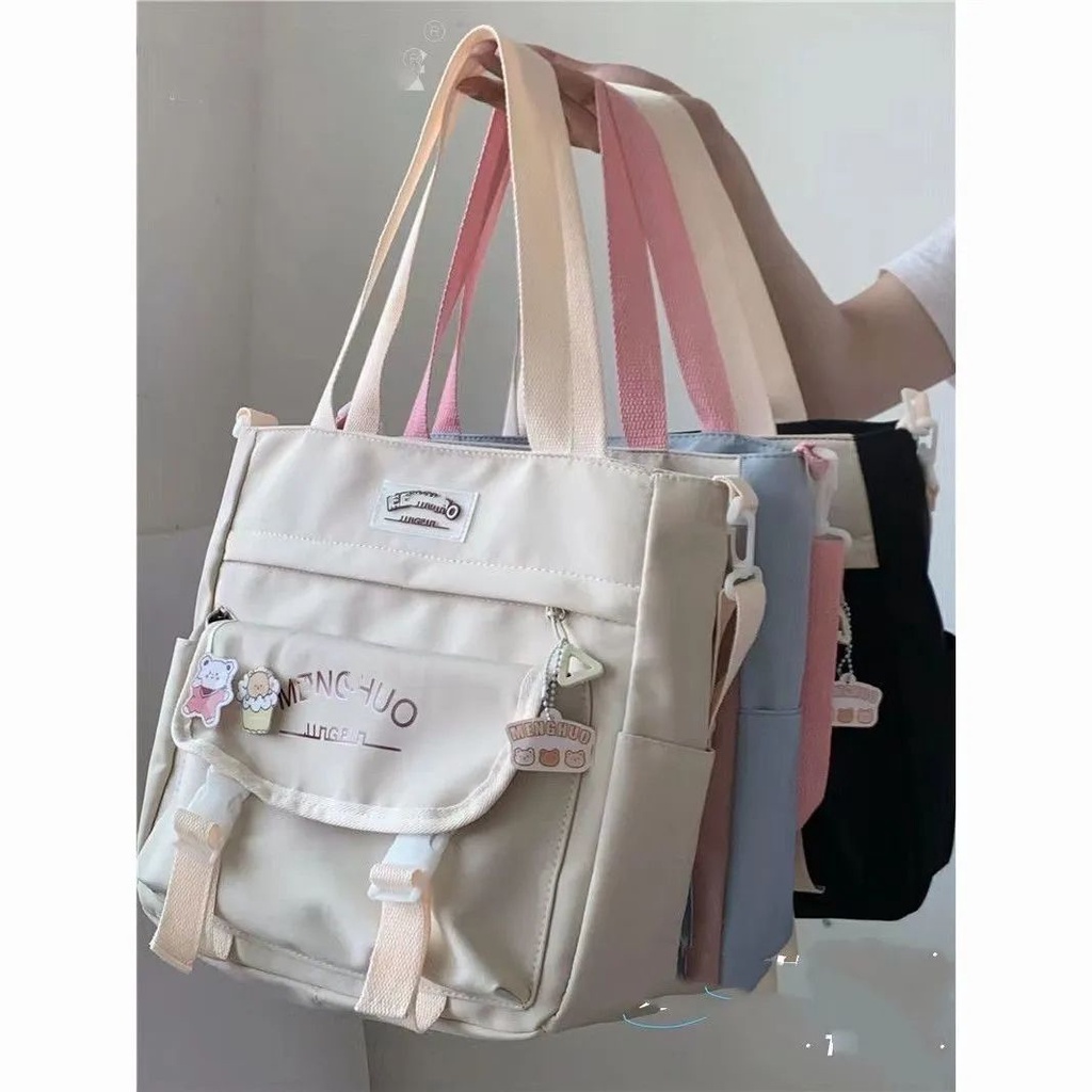 ◆☒Sera  Toko Gaya Jepang Gaya Kuliah Tas Gadis Versi Korea Kapasitas Besar Messenger Tas Gadis Mahasiswa Komuter Tas Bahu