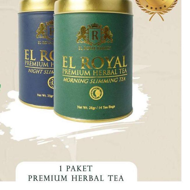 

COD✔️⭐El Royal Premium Herbal Tea (1 Paket) | 1 Morning Slimming Tea - 1 Night Slimming Tea
