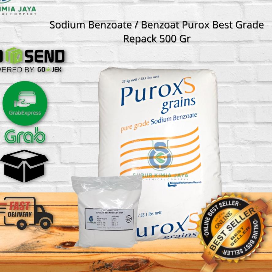 

Promo⭐Sodium Benzoate / PUROX S GRAIN ex HOLLAND / Pengawet Makanan / Pengawet Minuman 500 GR