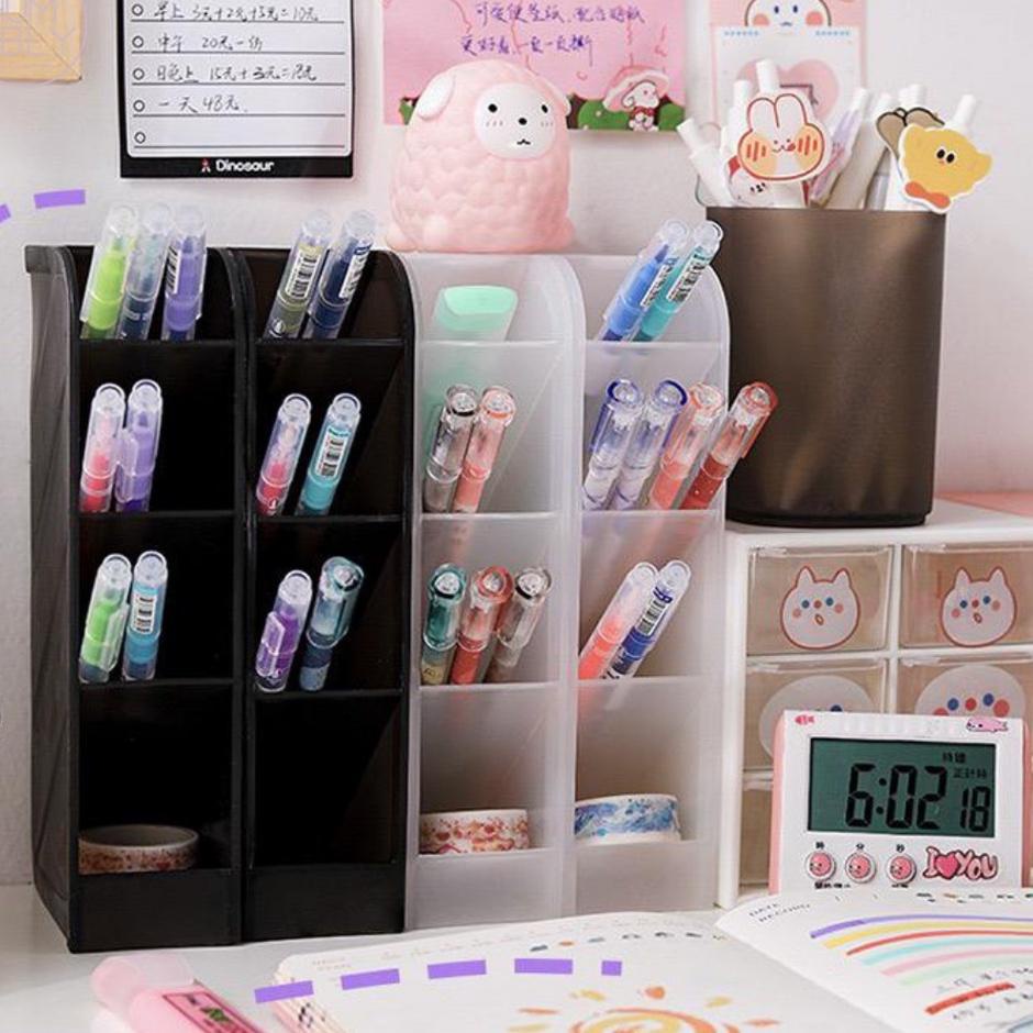 

Langsung proses6.6 Pen Pencil Holder Desktop and Storage Organizer 285➠