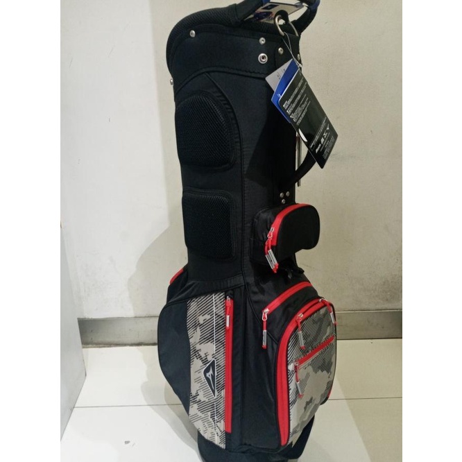 Tas Golf Golf Bag Mizuno Ultralight Cart Bag Black Camo Motif