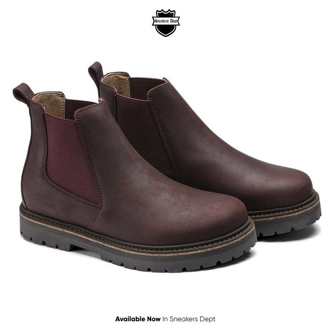 Trend Sepatu Boots Unisex Birkenstock Stalon Ii Burgundy Original Original