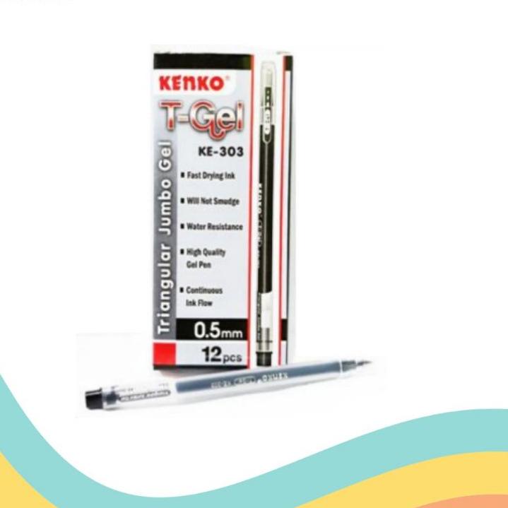 

Langsung proses6.6 Pulpen Kenko KE - 303 T-Gel (1pak/12pcs) 693➙