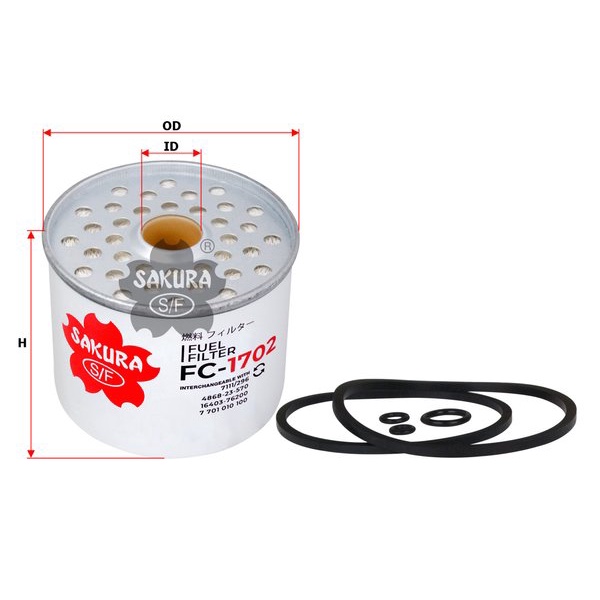Sakura Fuel Filter Solar Fc-1702