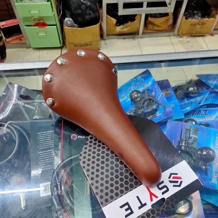 Terlaris Sadel Saddle Jok Sepeda Syte Coklat Classic Vintage Roabike Mtb Seli