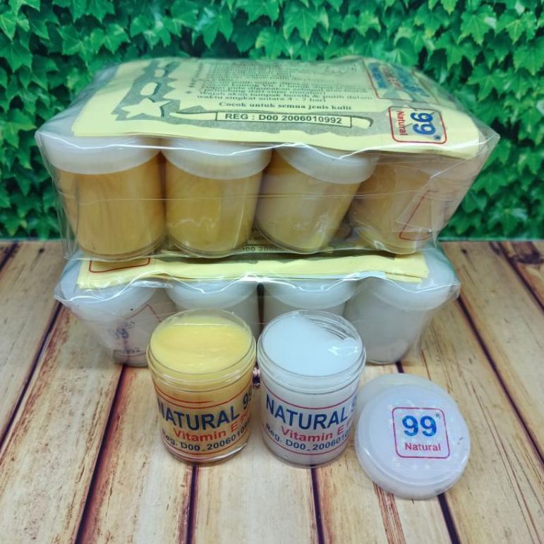 [KODE WHVRI] ( 12 Pcs ) Cream Natural 99 Vitamin E Day / Night
