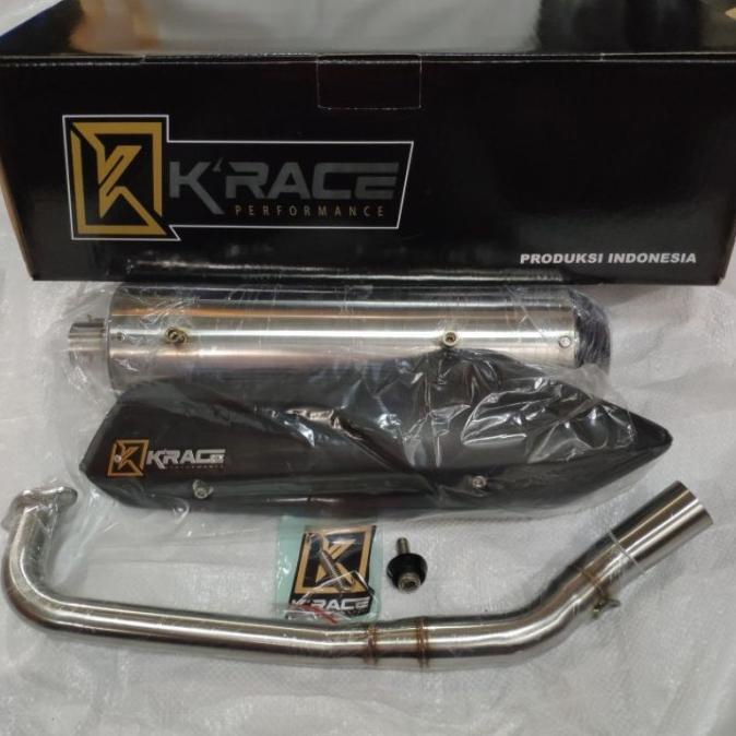 Knalpot New Aerox 155 Connected Krace Standart Racing