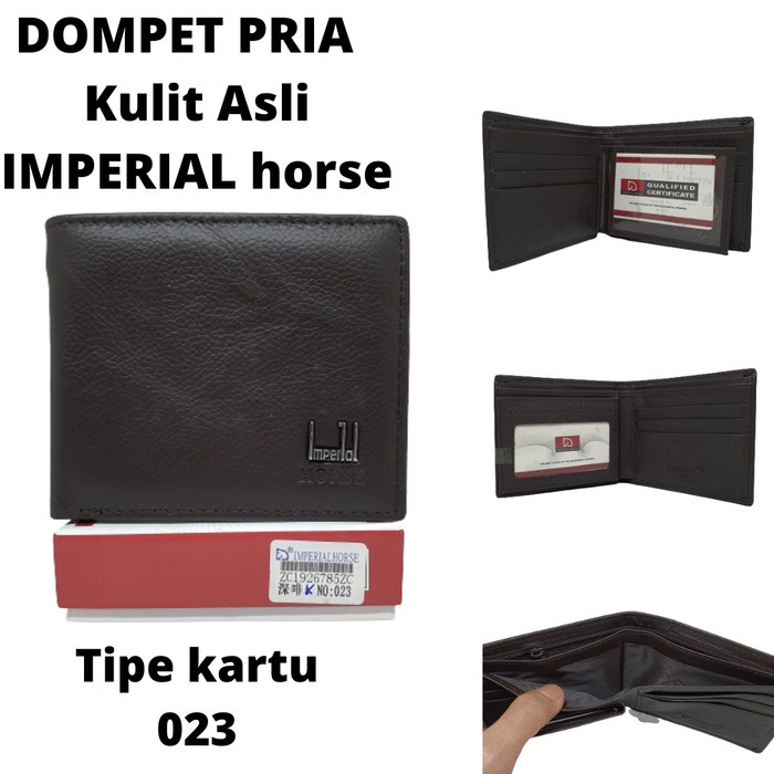 dompet pria dompet pria dompet laki2 dompet kulit asli IMPERIAL HORSE - Tipe Kartu, Cokelat(X9F8) do