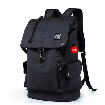 Tas ransel Tas Ransel PRIA KOREA STYLE Kualitas Premium - Hitam(T5N1) tas ransel pria import tas ran