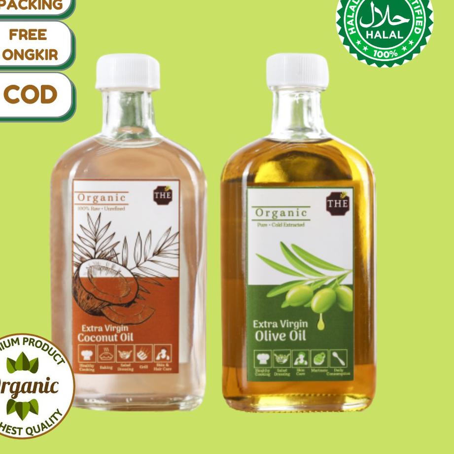 

Promo | KF7 | EVCO EVOO / EXTRA VIRGIN COCONUT OIL OLIVE OIL ORIGINAL / MINYAK KELAPA ZAITUN ASLI MURNI 250 ML