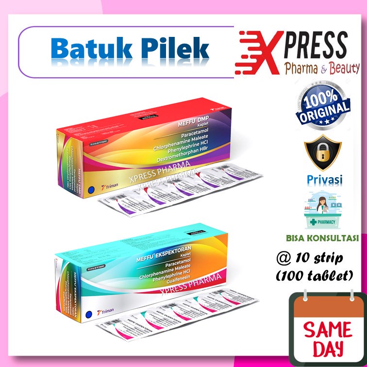 ⚡XPRESS⚡ Meffu DUS Expectorant / DMP Obat Batuk Pilek Flu Ekspektoran Dos Box Mefu Tablet Zs