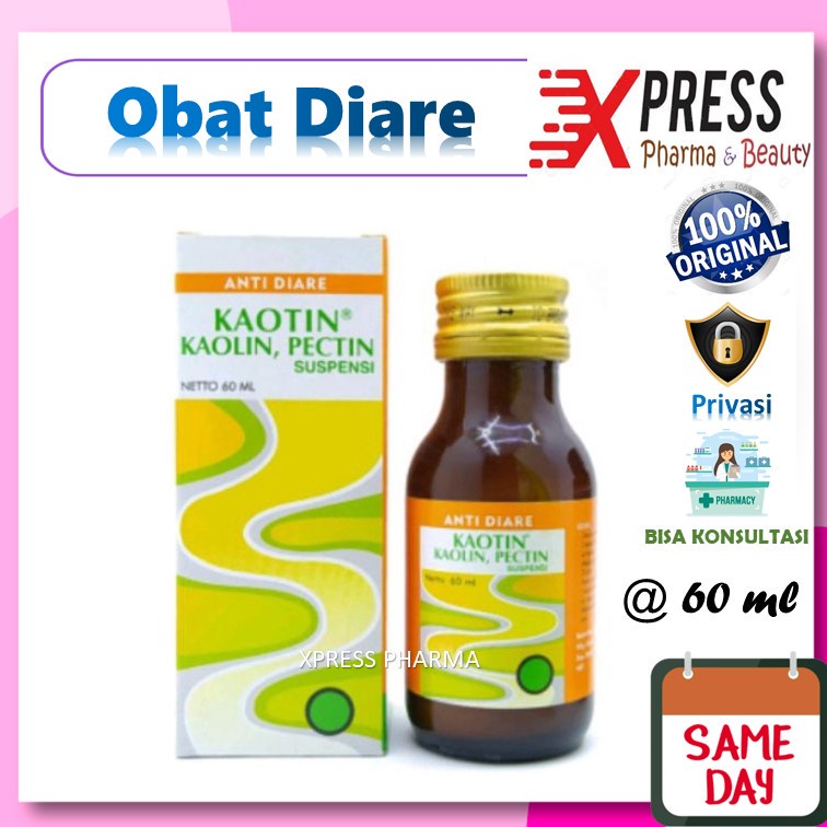 XPRESS  Kaotin SYRUP 60 ml Obat Diare Kaolin Pectin Pektin Sirup Mencret Suspensi Zs