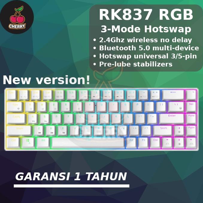Royal Kludge RK837 RK68 RGB Wireless Bluetooth Mechanical Keyboard