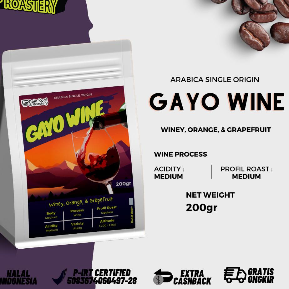 

Limited | TD4 | Kopi Arabika Aceh Gayo Wine | Biji Kopi Single Origin Arabica 200gr