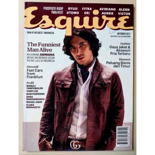 Majalah Esquire Indonesia Oktober 2017 - Cover Abimana Aryasatya - "Gundala"