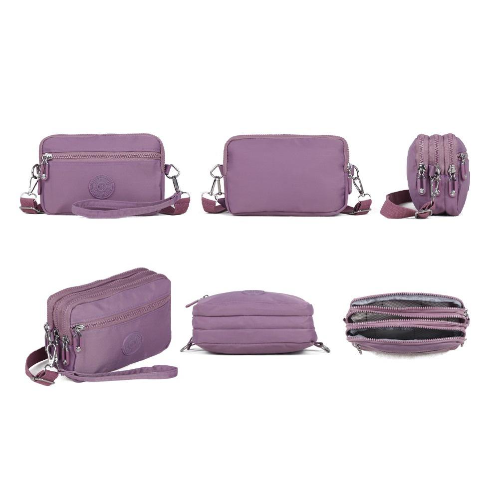 OPIOBAGS TAS SELEMPANG WANITA 4 RESLETING / TAS SELEMPANG NYLON / TAS HANDBAG IMPORT / OPIO 60