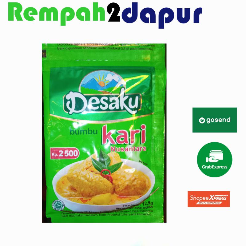 

Desaku bumbu kari berat 12.5 g, 1 pcs