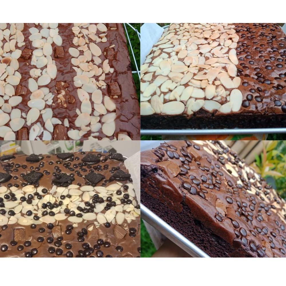 

10.10 MALL Fudgy / Fudge Brownies Shiny Crust (20x20 cm) - Ababakuki