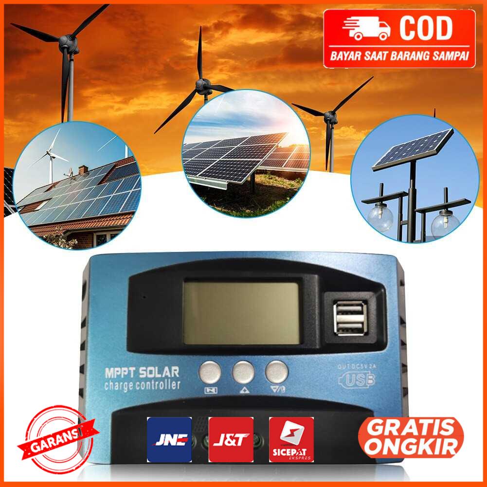 Solar Charger Controller Regulator Dual USB LCD 12 24V MPS36 30A