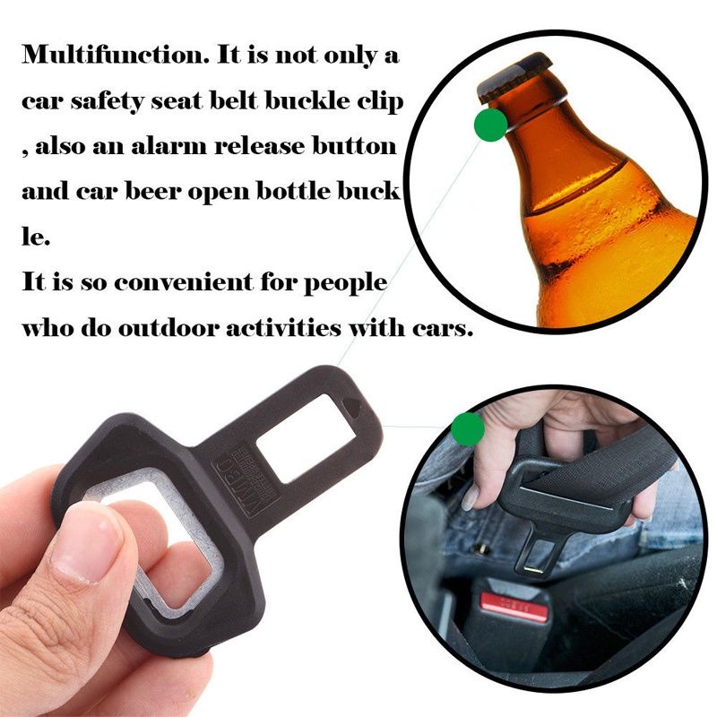 US367 Mini Seat Belt Buckle Alarm Buzzer Stopper Mobil pembuka botol VMBO By Toko Haji Usman