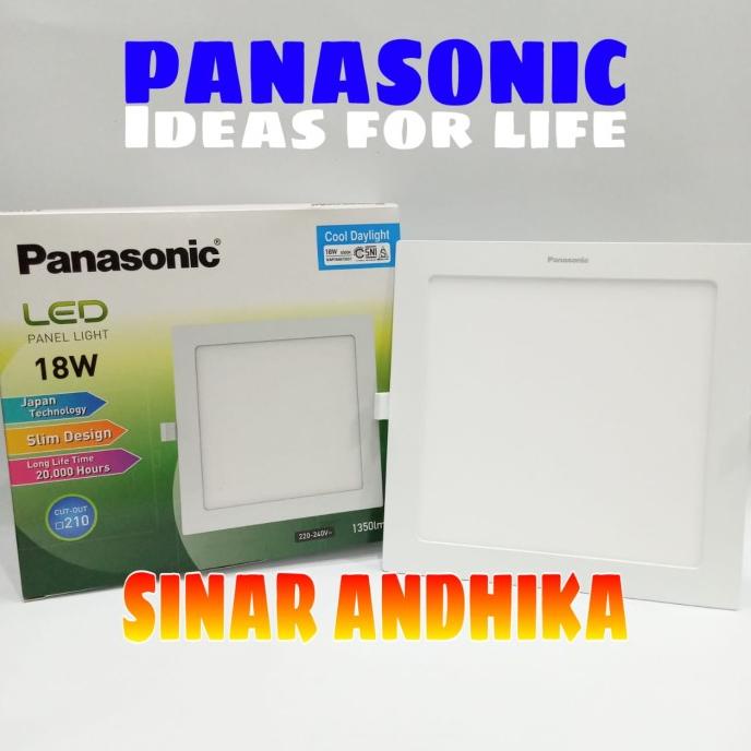 Lampu Led Downlight (Slim) Panel Kotak Panasonic 18 Watt NNP 74667.