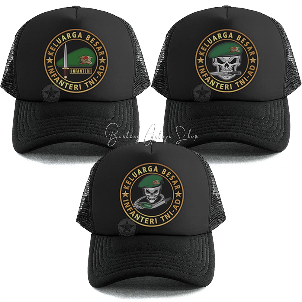 Topi Custom Keluarga Besar Infanteri TNI-AD Exclusive Gold