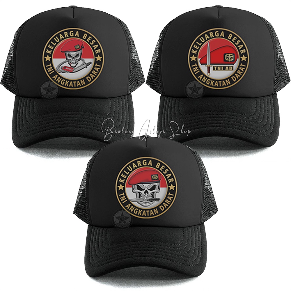 Topi Skull Keluarga Besar TNI-AD Kopassus Istimewa &amp; Murmer