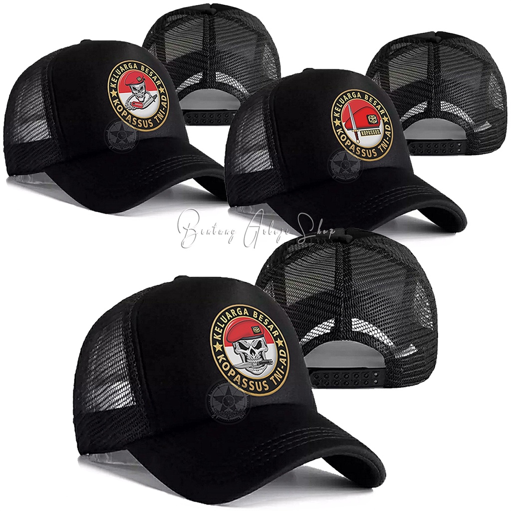 Topi Skull Keluarga Besar Kopassus Angkatan Darat Istimewa &amp; Murmer