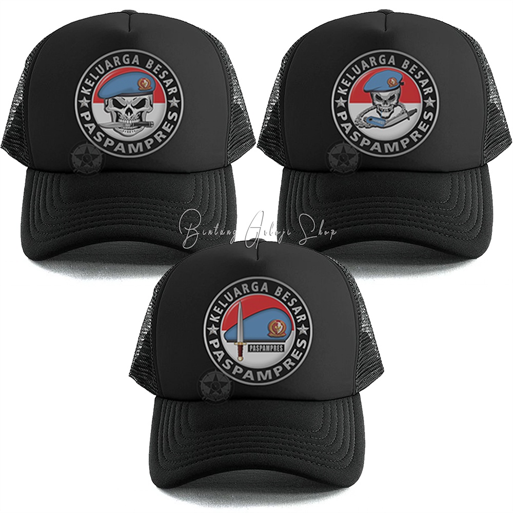 Topi Baret Keluarga Besar Paspampres Limited Edition Silver