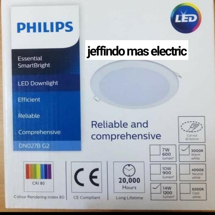 LAMPU PANEL DOWNLIGHT PHILIPS DN027B GEN2 14W 14 WATT PHILIPS